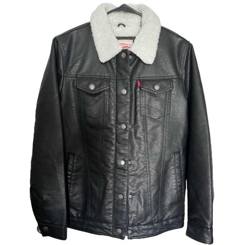 NWOT | Levi's Women's classic trucker jacket with Sherpa lining, Black, Size M